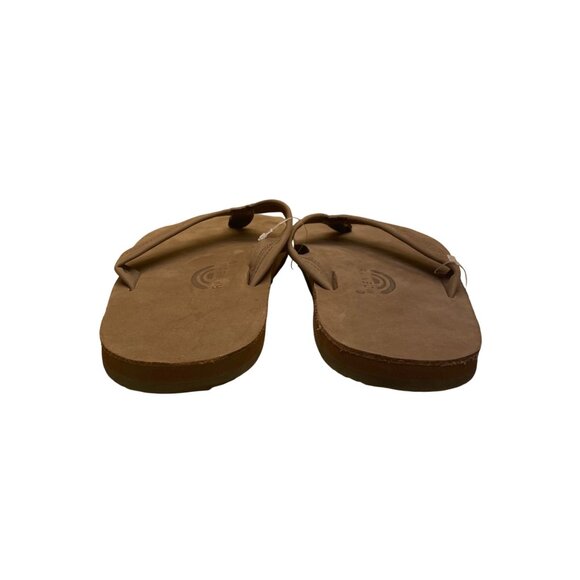 Rainbow Men’s Brown Leather 301ALTS Single Layer Arch Support Flip Flops  Sz XXL - Picture 4 of 9
